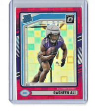2024 Optic Football Rasheen Ali Rated Rookie Red Pandora Prizm #347 Ravens