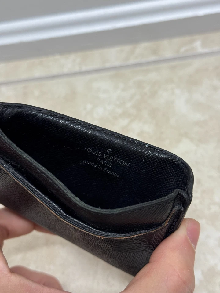 Louis Vuitton Black Damier Graphite Cardholder Wallet - Image 3 of 4