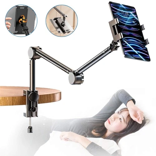 Tablet Halterung Faltbarer iPad Halterung Bett Tablet Ständer 360 Grad Drehbar