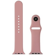 Generic Silicone Band for Apple Watch 42/44mm Small Band  Clasp - Pink
