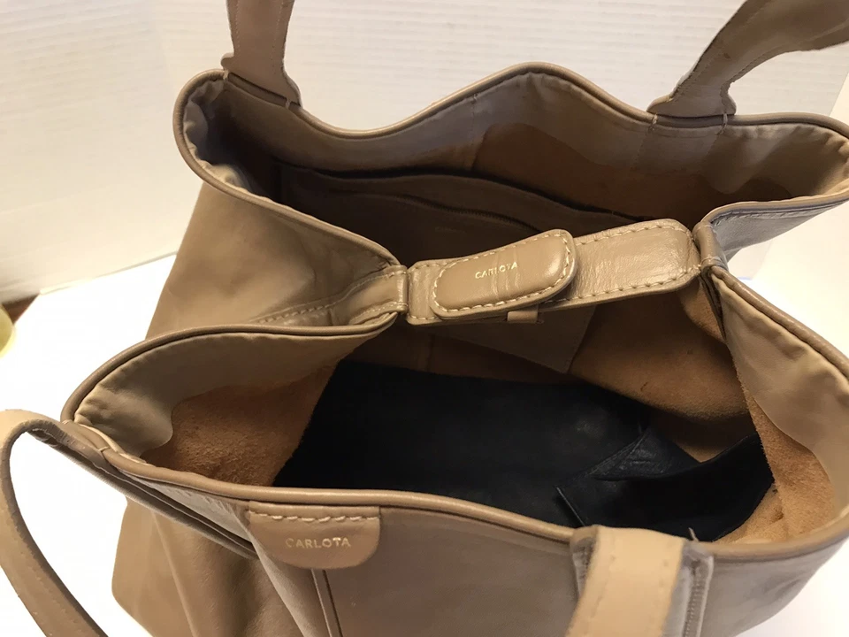 CARLOTA X-Large Tan Leather Satchel Handmade Bag Purse Concealed Carry Mexico - Image 2 of 4