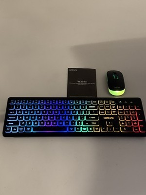 CHONCHOW W301a Wireless RGB Backlit Keyboard & Mouse Combo Rechargeable