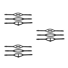 9 pcs Silicone Diving Mask Strap Replacement - Flexible Scuba Snorkeling