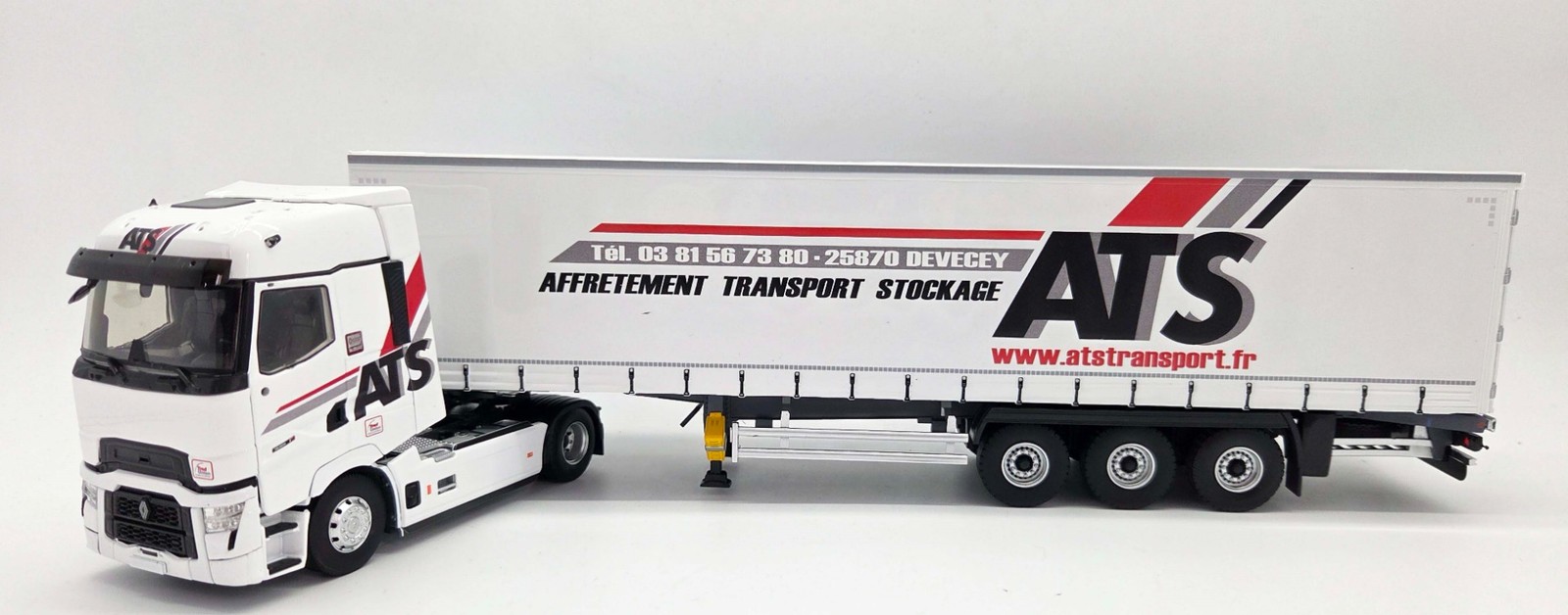 Camion ELIGOR Renault T High 4x2 ATS Transport miniature 1/43 avec semi-remorque
