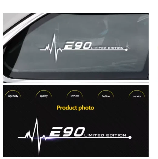 1 наклейка на боковое окно для BMW E90 — наклейка на автомобиль премиум-класса для стильного вида - Изображение 2 из 3