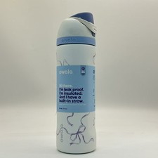 24 oz Owala Urban Outfitters Exclusive Tied 3D Printing FreeSip Blue Bow Bottle