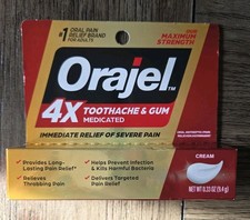 1 Orajel 4X Toothache And Gum Severe Pain Treatment Relief 0.33 oz EXP 7/27