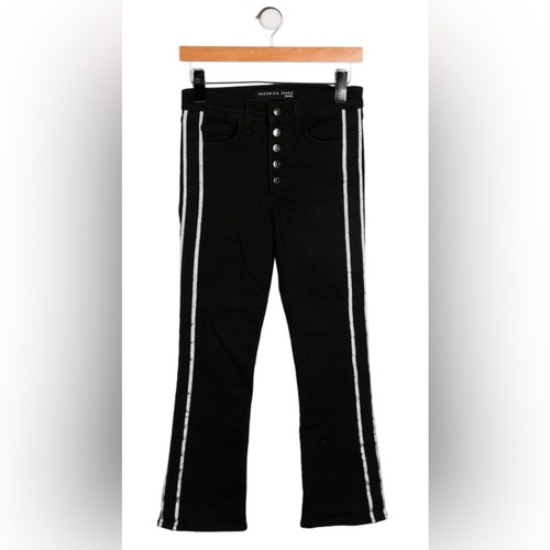 Y2K Veronica Beard striped straight cropped jeans- size 25 - Picture 5 of 8