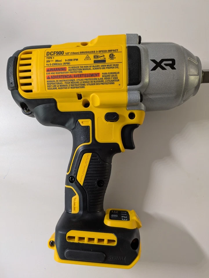 Llave de impacto DeWalt DCF900B 20V MAX XR 1/2" de alto par con yunque de anillo de cerdo - NUEVA Foto 3 de 4