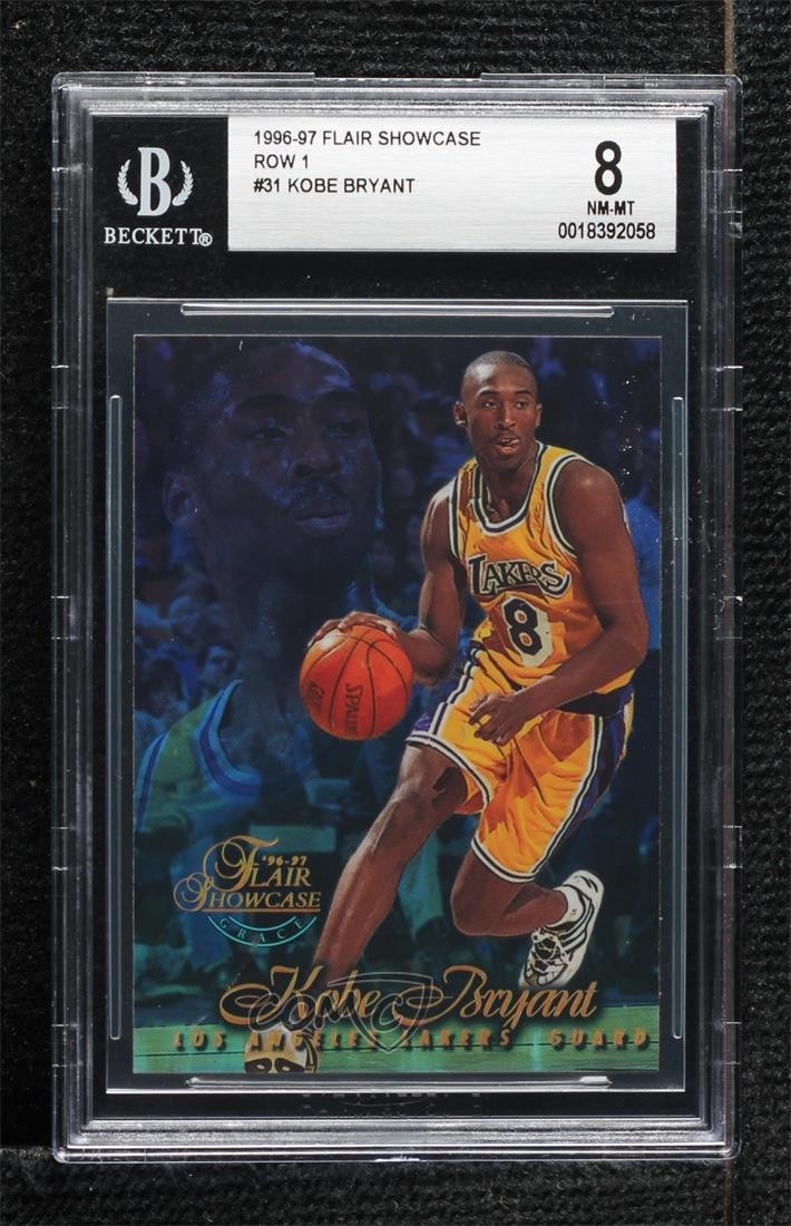 1996-97 Flair Showcase Row 1 Kobe Bryant #31 BGS 8 HOF 3hd