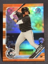 2019 Bowman Chrome ORANGE REFRACTOR PROSPECT ROOKIE Victor Victor Mesa 23/25