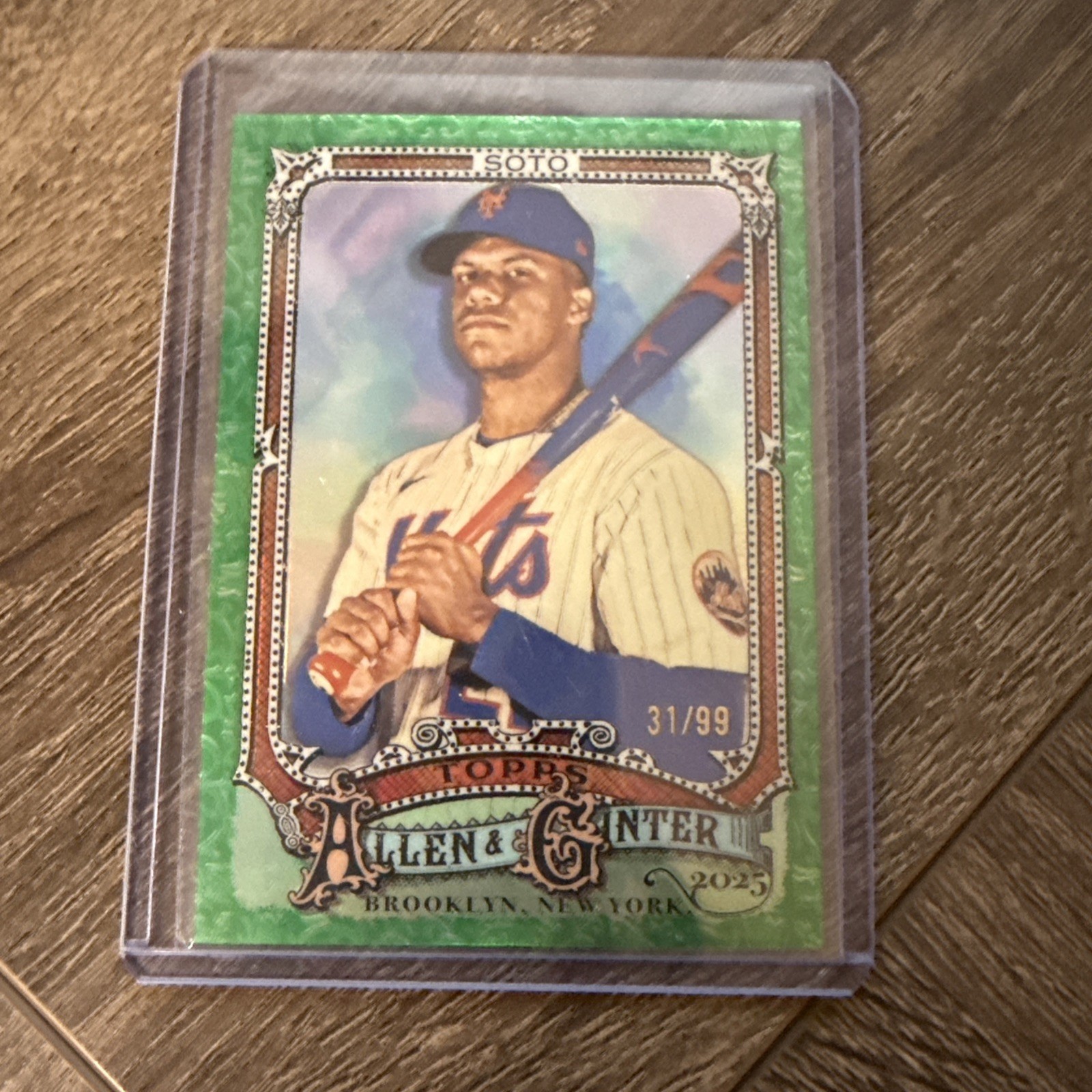 Juan Soto 2025 Topps Allen & Ginter #95 Chrome - Green Refractor 