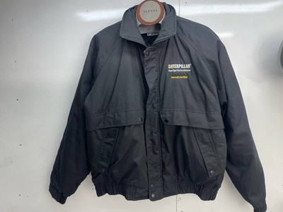 Caterpillar Jacket Black Work Insulated Workwear Outdoor Heavy Coat CAT, Sz L