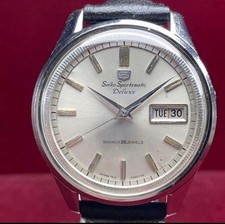 SEIKO Sportsmatic 5 Deluxe Automatic Watch Model 7619-7010 Vintage 1965