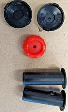 Genuine Peg Perego Part Kit Includes Dump Bed Pins, Hubcap and Seat Knob