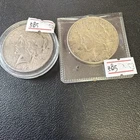 Pair Of Peace Silver Dollars 1923 And 1925