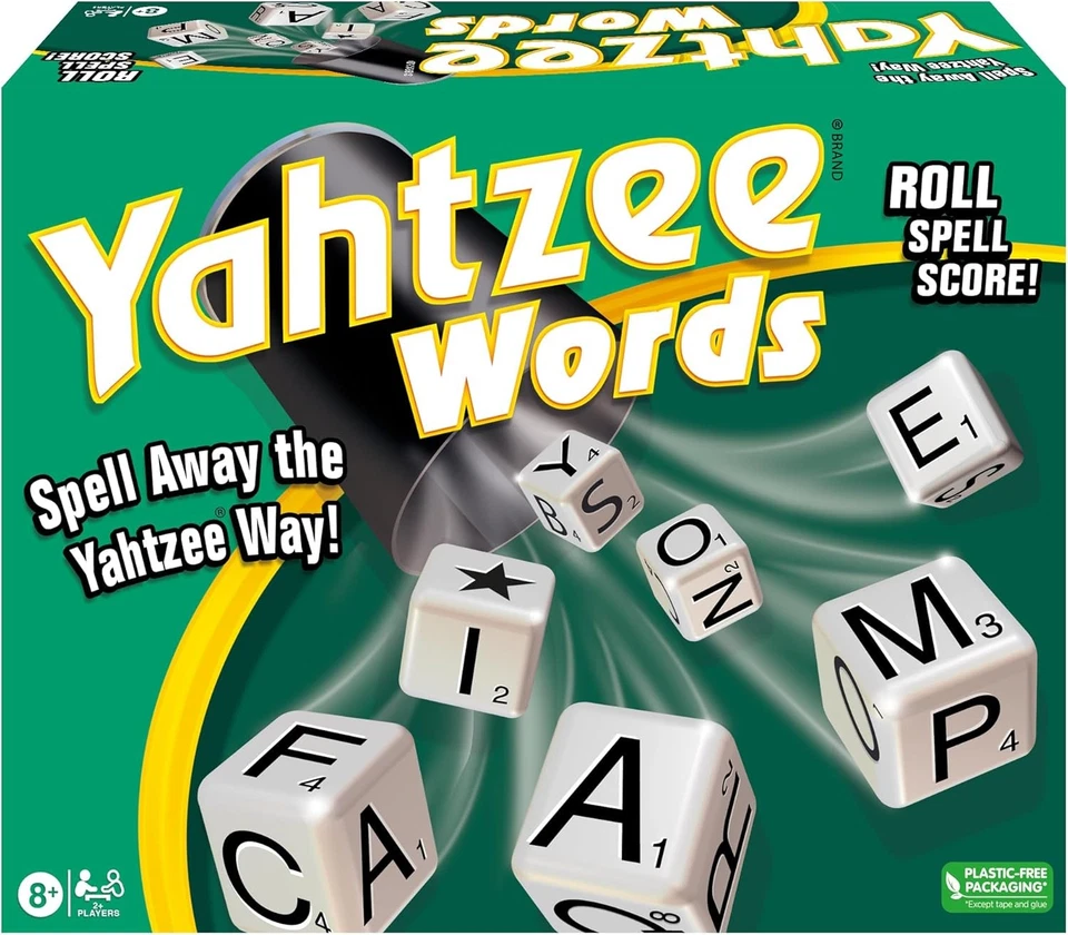 Winning Moves Yahtzee Words Games EE. UU., Family Word Game Versión de Yahtzee para 2 Foto 2 de 4