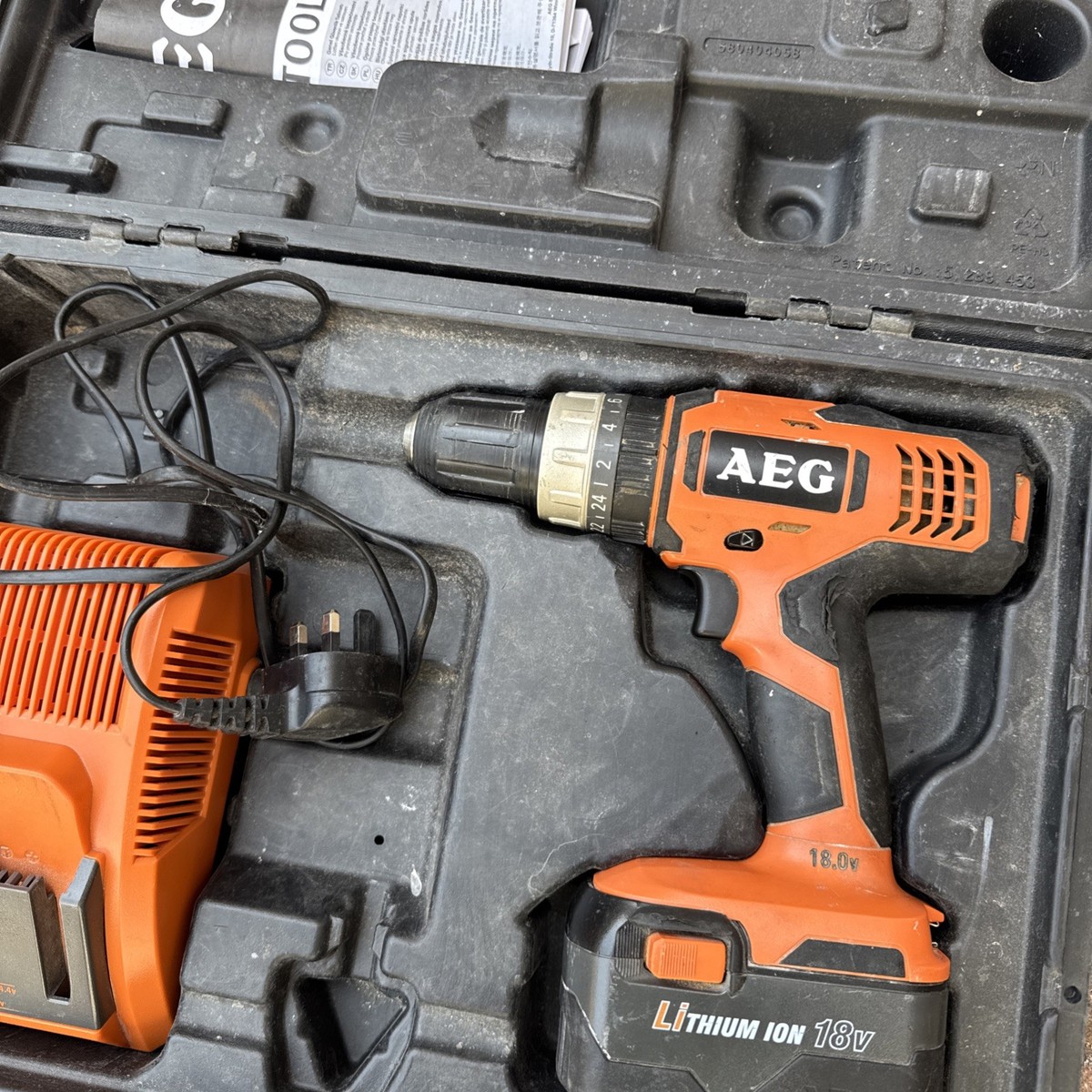 AEG, BSB 18G, Cordless Hammer Drill, AL1218 Charger and battery