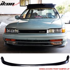 Fits 90-93 Honda Accord Type R Style Front Bumper Lip Spoiler Unpainted Pu