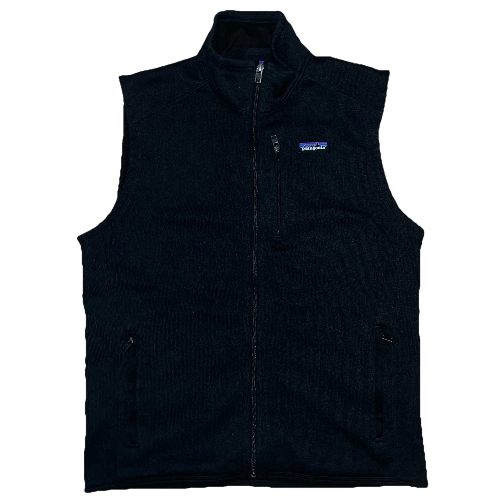 Mens Patagonia Better Sweater Black Full Zip Fleece Pockets Outdoor Vest Large