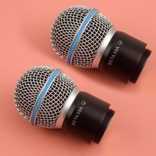 2x Sans fil Microphone Capsule Remplacement Pour Shure BETA58/58A top