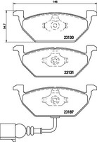 Brembo | Bremsscheiben Max Line + BeläGe Vorne + Hinten FüR VW Golf 4 Polo 9Nx