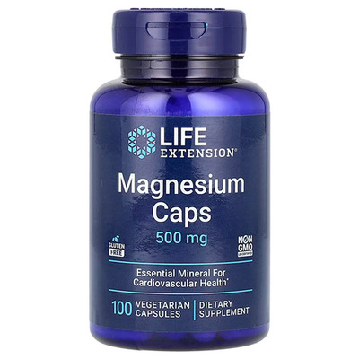 Magnesium Caps 500 mg 100 Vegetarische Kapseln LIFE Extension