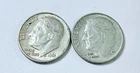 New Listing1961 Roosevelt Dimes, 90% Silver Lot Of 2 Circulated Coins Free Shipping #8717