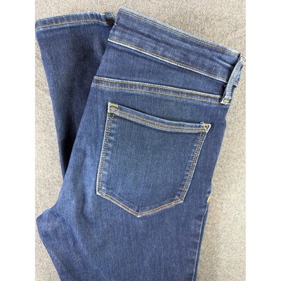 Athleta Sculptek Skinny Jeans Womens 4 Dark Wash Blue Sculpting Denim 29x28.5