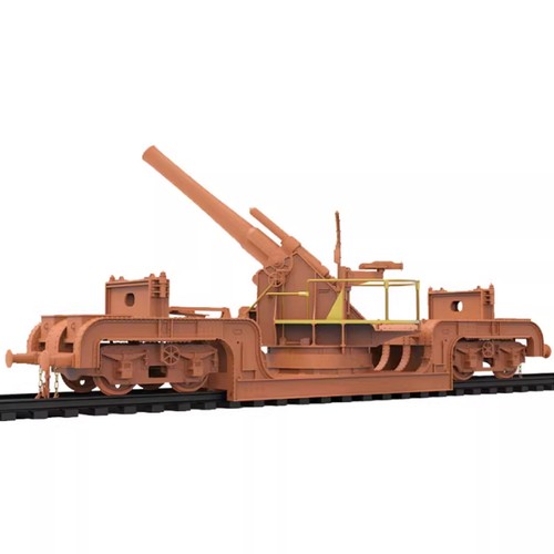 QW-model 1/72 British Ordnance Railway Howitzer Armored Train Model Kit 12 Inch - Picture 8 of 15