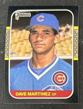 1987 Donruss Dave Martinez Baseball Rookie Card (RC) #488 Cubs OF VG O/C