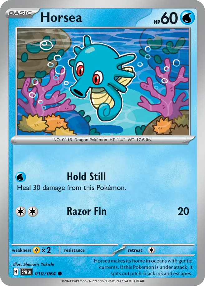 Horsea 010/064 Shrouded Fable Common Pokemon NM/M