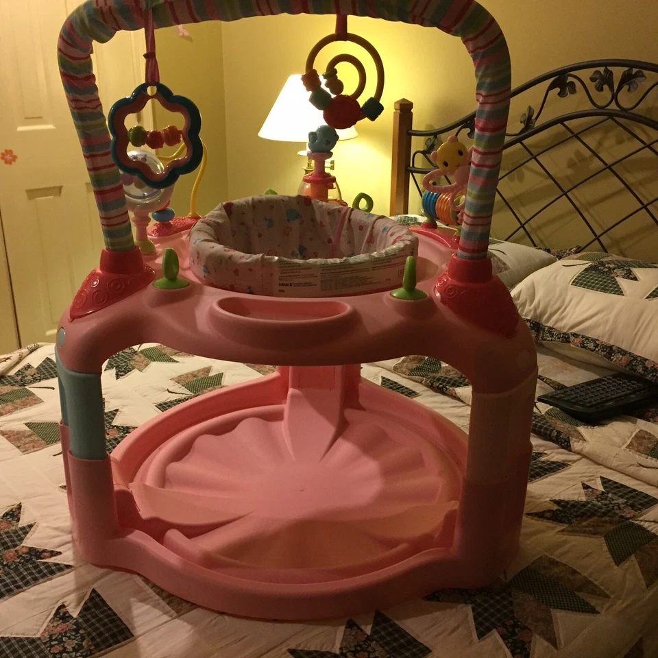 Juguete platillo de actividad Bright Starts Bounce-A-Round para niños - Sweet Safari Foto 3 de 4