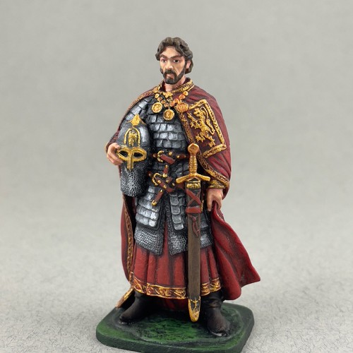 Figura Alexander Nevsky 54 mm 1/32, figura histórica, miniatura medieval de hojalata - Imagen 3 de 12