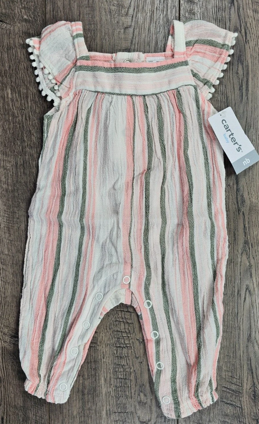 Baby Girl Clothes New Carter's Newborn Colorful Striped Dressy Outfit
