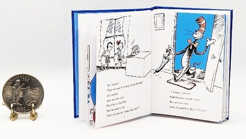 1:4 SCALE MINIATURE BOOK SET CAT IN THE HAT, CAT IN THE HAT COMES BACK, SONGBOOK - Picture 6 of 22
