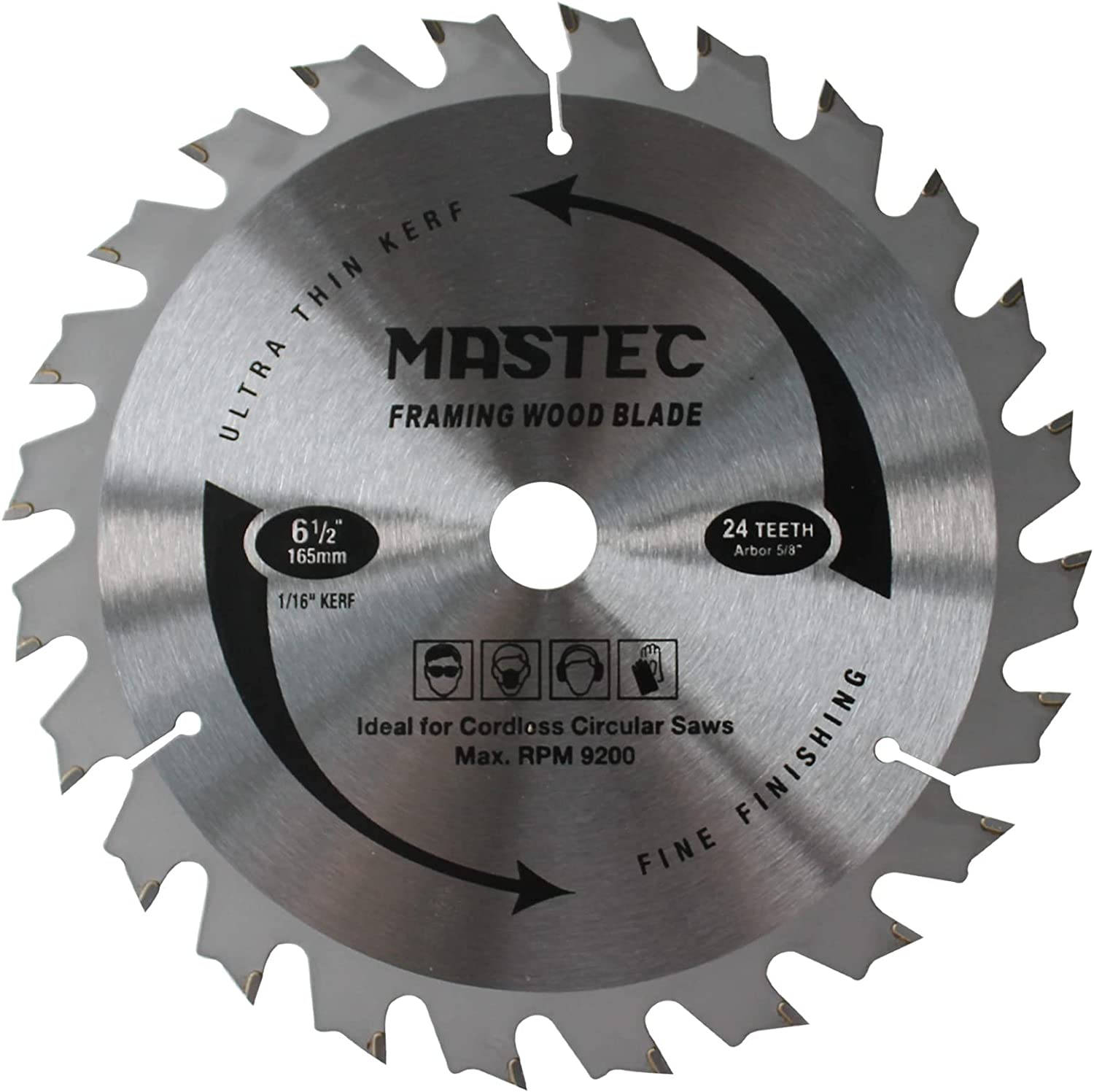 8 Inch 64 Tooth Circular Saw Blade anti Kickback Tooth for Wood Cutting