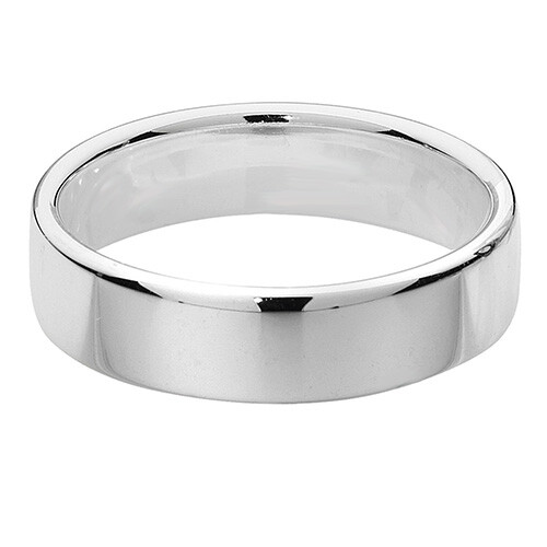 925 Sterlingsilber Damen Herren 5 mm weicher Hof Hochzeitsband Ring Silberband M-Z - Bild 2 von 4