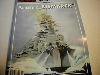 Bismarck. Karton-Holz-Modell  mit Selbstklebende Holz-Karton-Teile  1:300