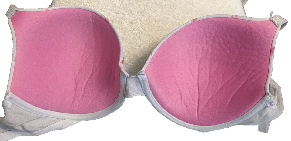 Sujetador push up Pink Wear Every Where, estampado floral, talla 34DD Foto 3 de 4