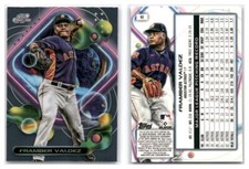 2023 Topps Cosmic Chrome Baseball Framber Valdez Base #92 - Houston Astros
