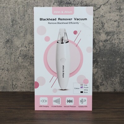 Blackhead Vacuum Pore Cleaner - Alin & Alan Blackhead Remover Tool (Purple)