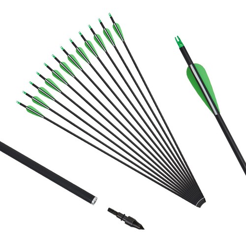 Carbon Arrows 31inch Hunting Arrow Archery Hunting for Recurve bow/Compound bow - Picture 9 of 35