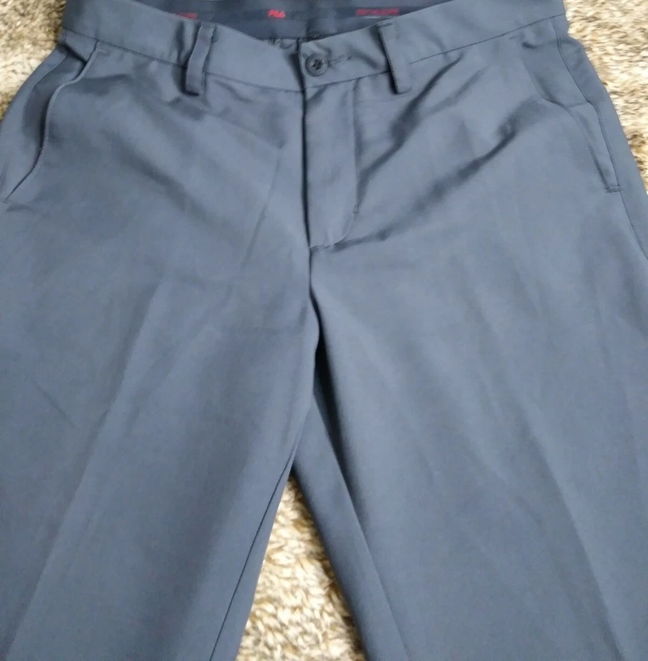 Fila Sport Golf Dark Gray Moderate Stretch Mens Size 34 - Image 3 of 4