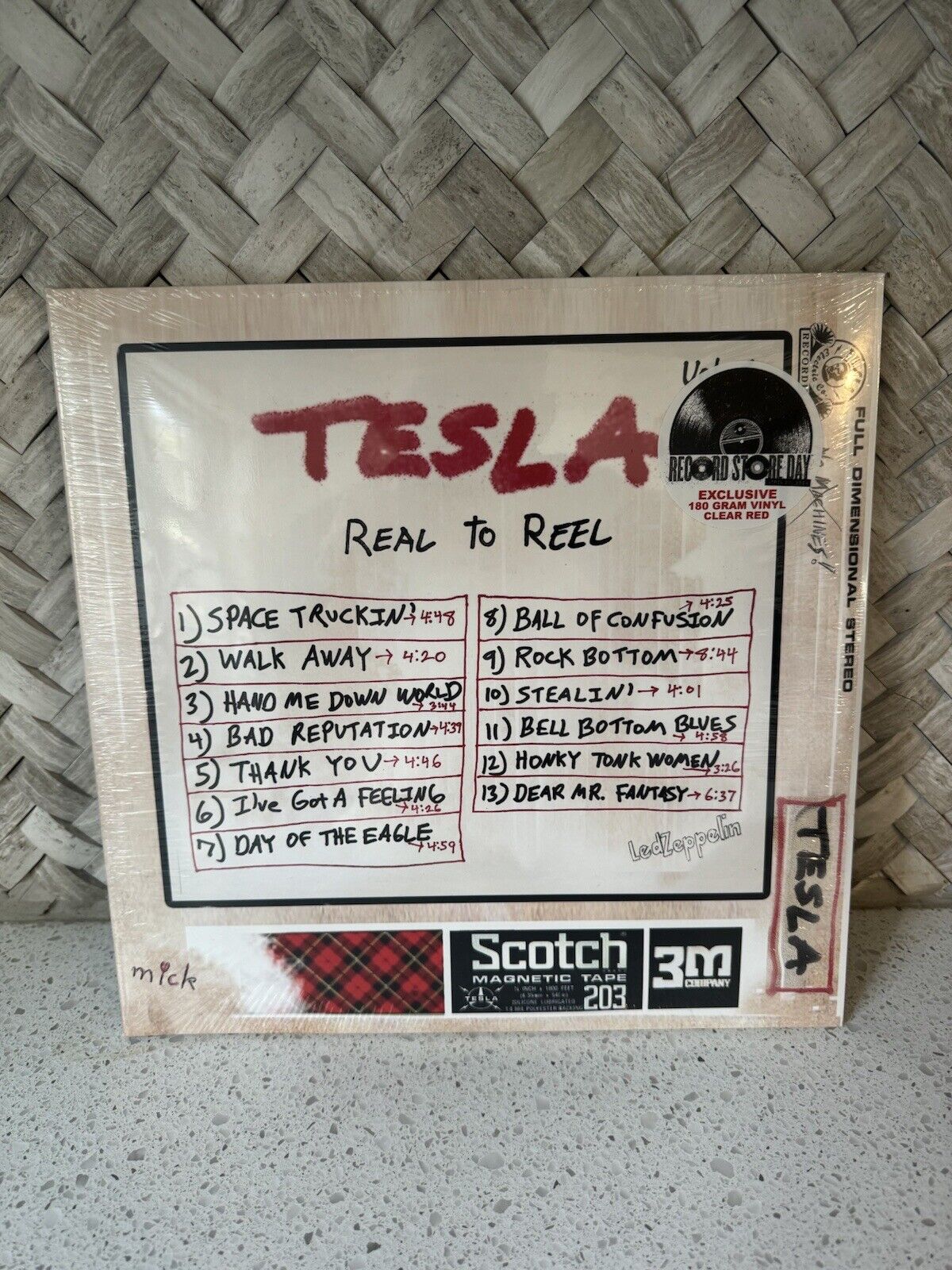 Tesla - Real to Reel Vinyl Clear Red 2024 RSD Exclusive LP  /1500  New Sealed !