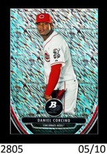 1-2013 BOWMAN PLATINUM SHIMMER REFRACTOR DANIEL CORCINO DODGERS 05/10