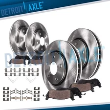 Front Rear Disc Rotors Ceramic Brake Pads Kit for 2003 - 2007 Honda Accord 2.4L