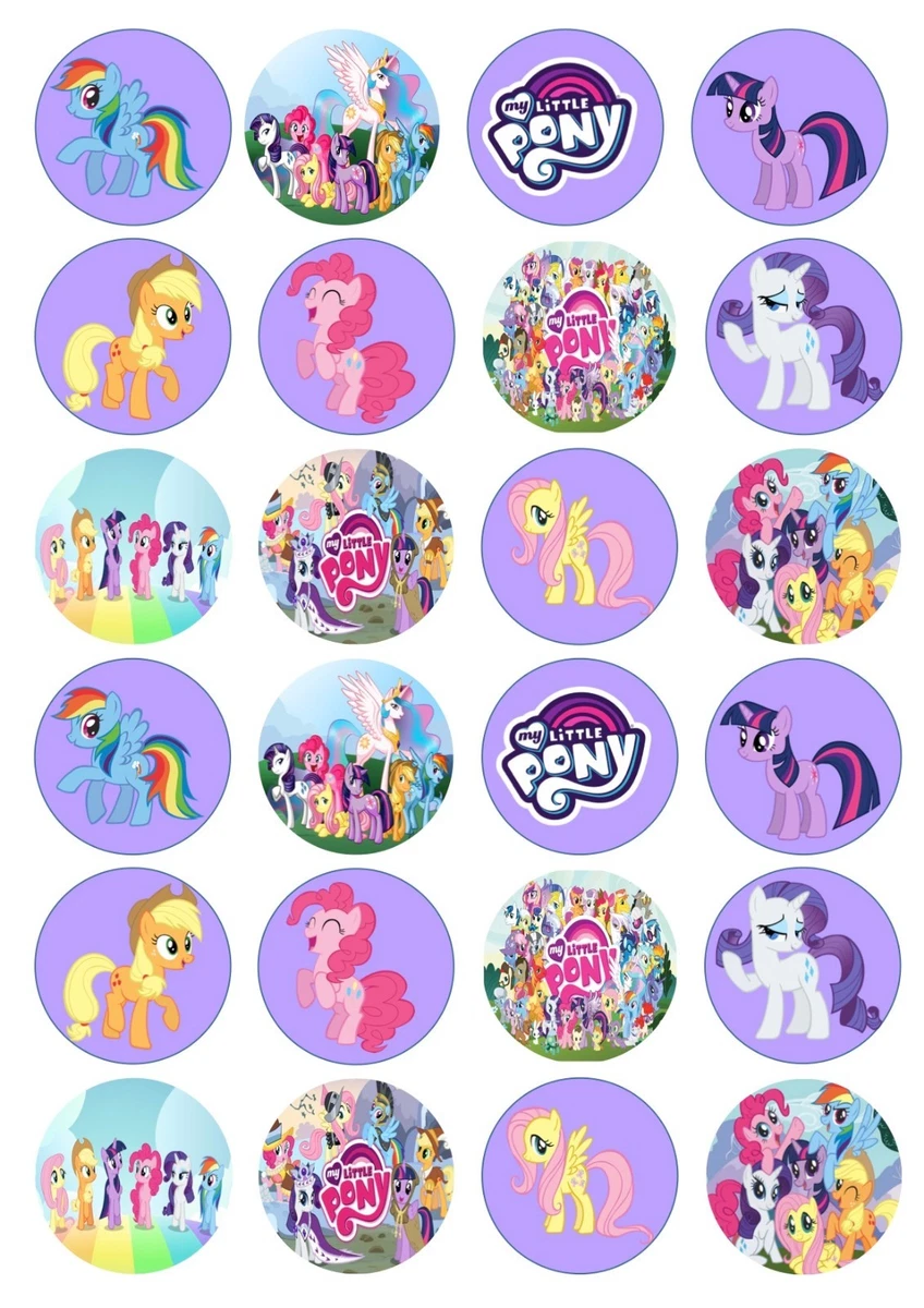 My Little Pony Cupcake Toppers