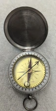 Vintage Pasto Compass Made in WEST GERMANY, W/ Hinged Lid