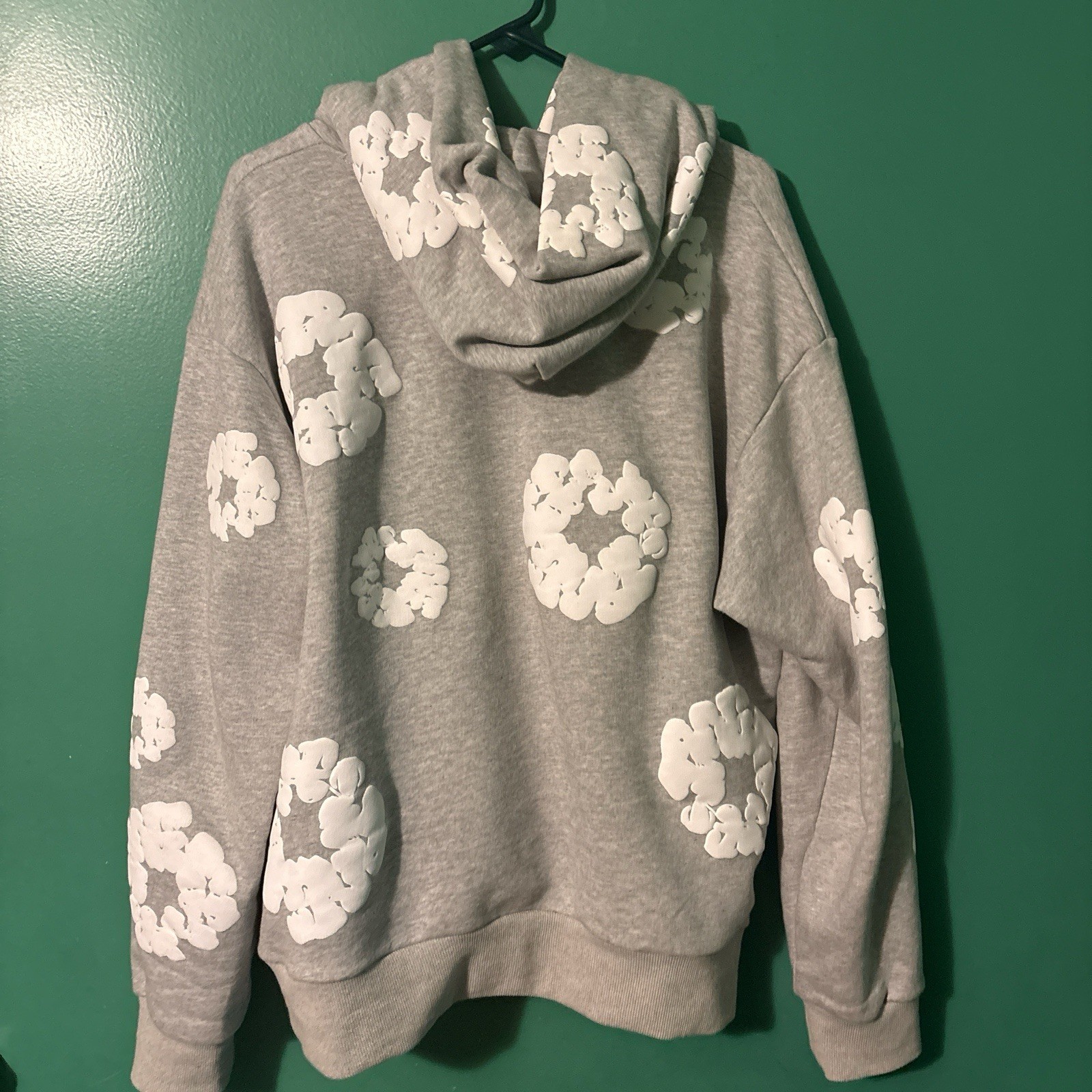 Denim Tears the Cotton Wreath Hoodie Grey, Size Large